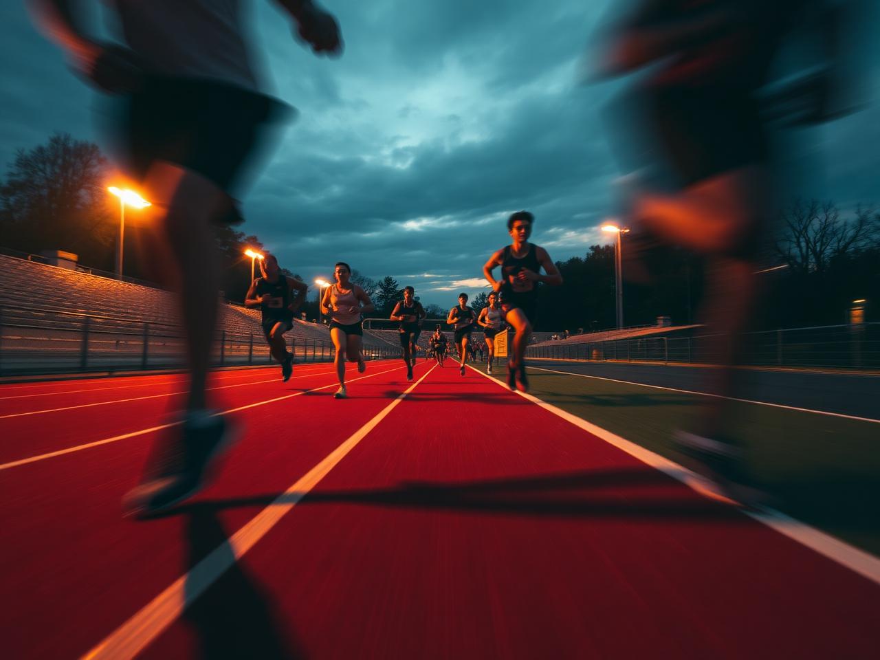 Speed session on the track