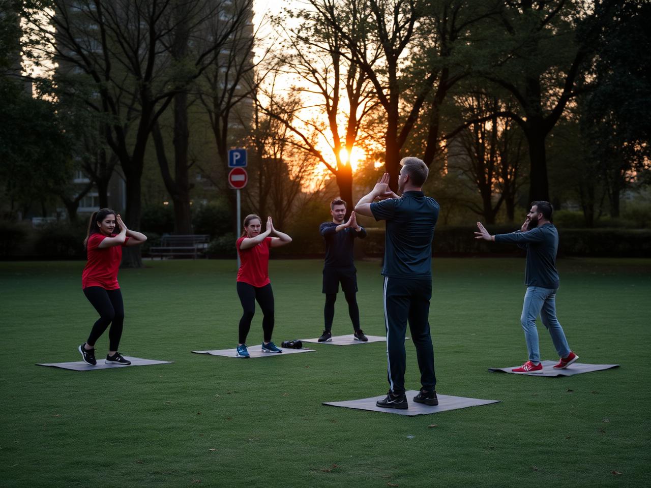 Outdoor group conditioning